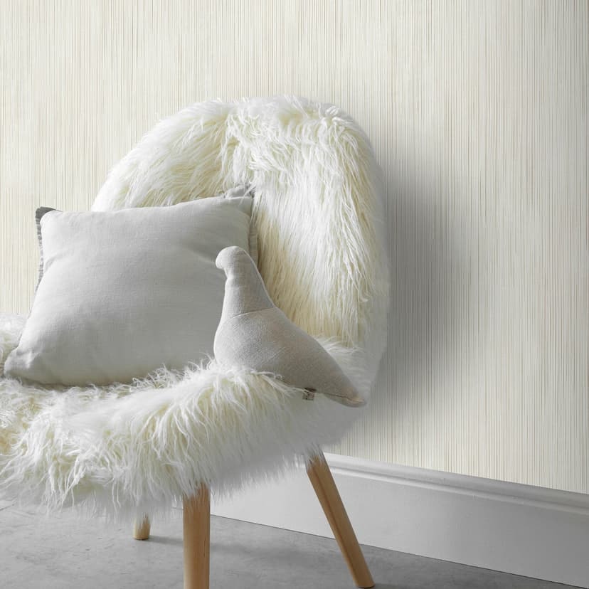 Papel pintado no tejido, pegar el papel pintado Cameo crema blanco
