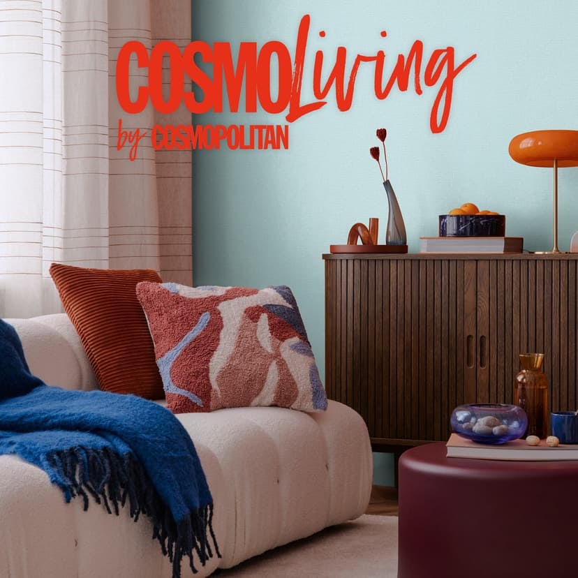 COSMOPOLITAN Papel pintado liso azul claro con textura - Papel pintado no tejido moderno metalizado