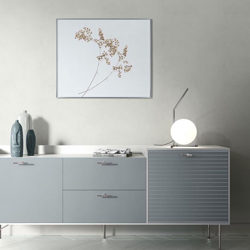 Papel pintado gráfico no tejido, sin PVC, con aspecto de mármol y efecto metálico en gris
