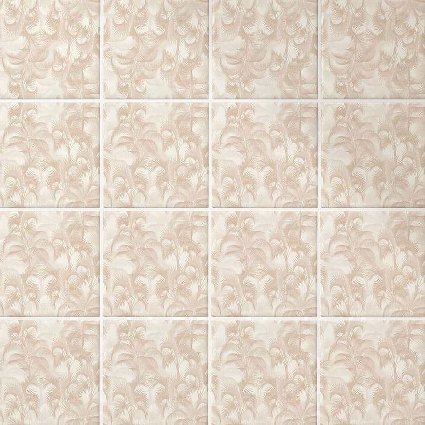 Azulejos Adhesivos Palmeras en la jungla Beige - Bloomery Decor - Lote de 12