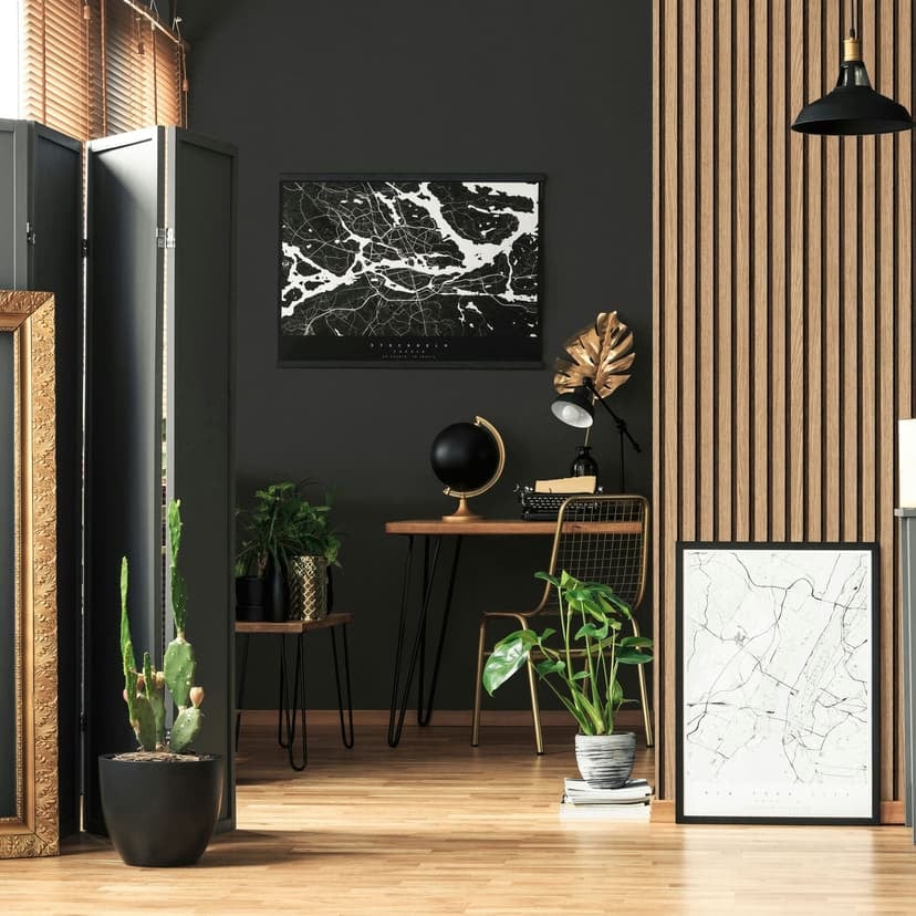 Papel pintado autoadhesivo negro estructura Vinilo adhesivo muebles moderno
