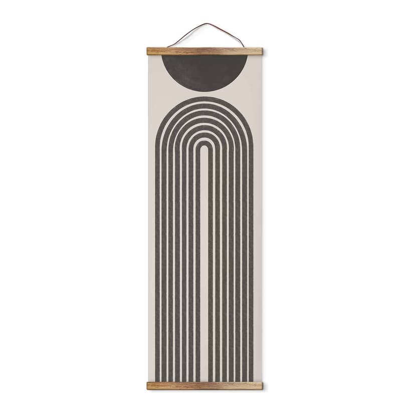 Póster de tela 'Lazo a rayas' - Elegante arte mural de The Miuus Studio