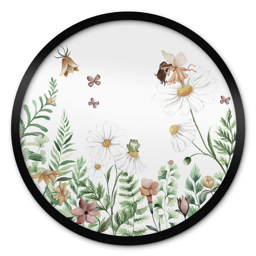 Póster Kikki Belle - Jardín de hadas - Redondo