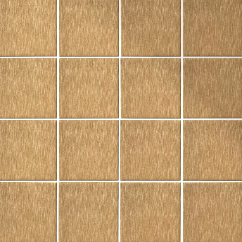 Azulejos Adhesivos de aspecto metálico, oro cepillado - Vinilo muebles, Salpicadero de cocina, Vinil