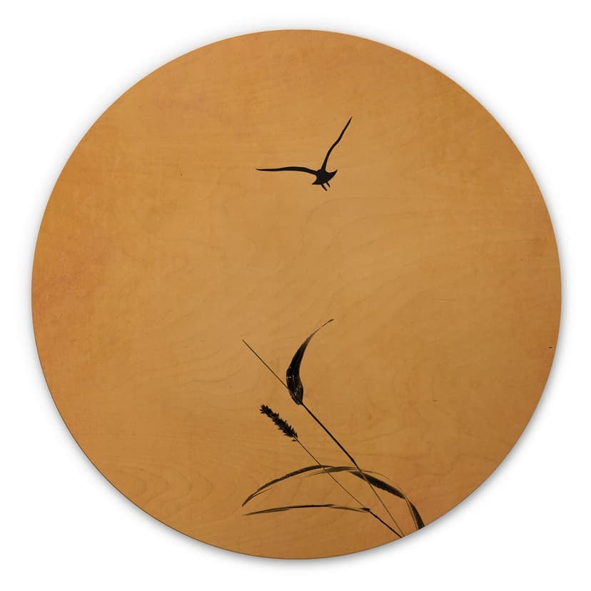 Cuadro de madera Kubistika - Mi naturaleza - Redondo