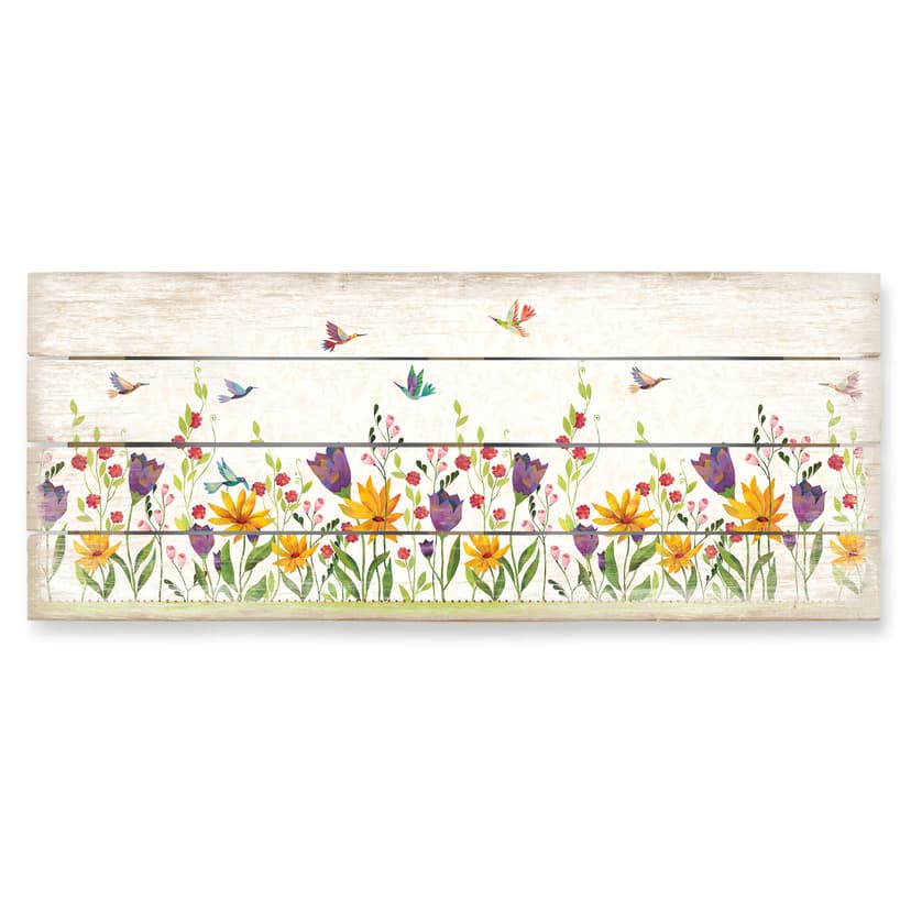Cuadro de madera Blanz - Poesía en flor - 40x41,5 cm