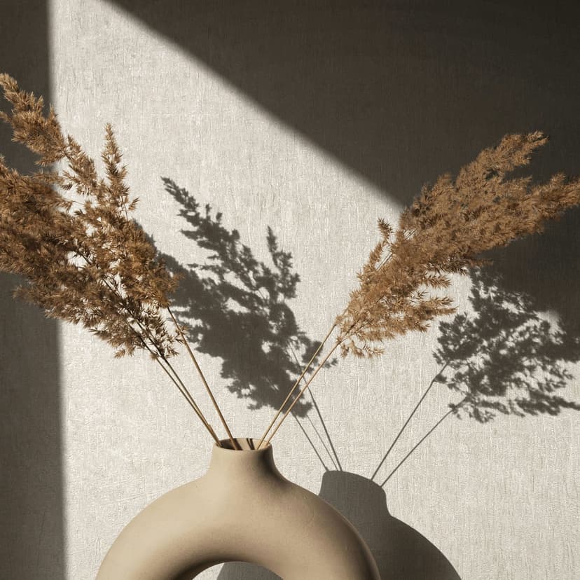 Papel pintado no tejido con aspecto de hormigón beige liso moderno