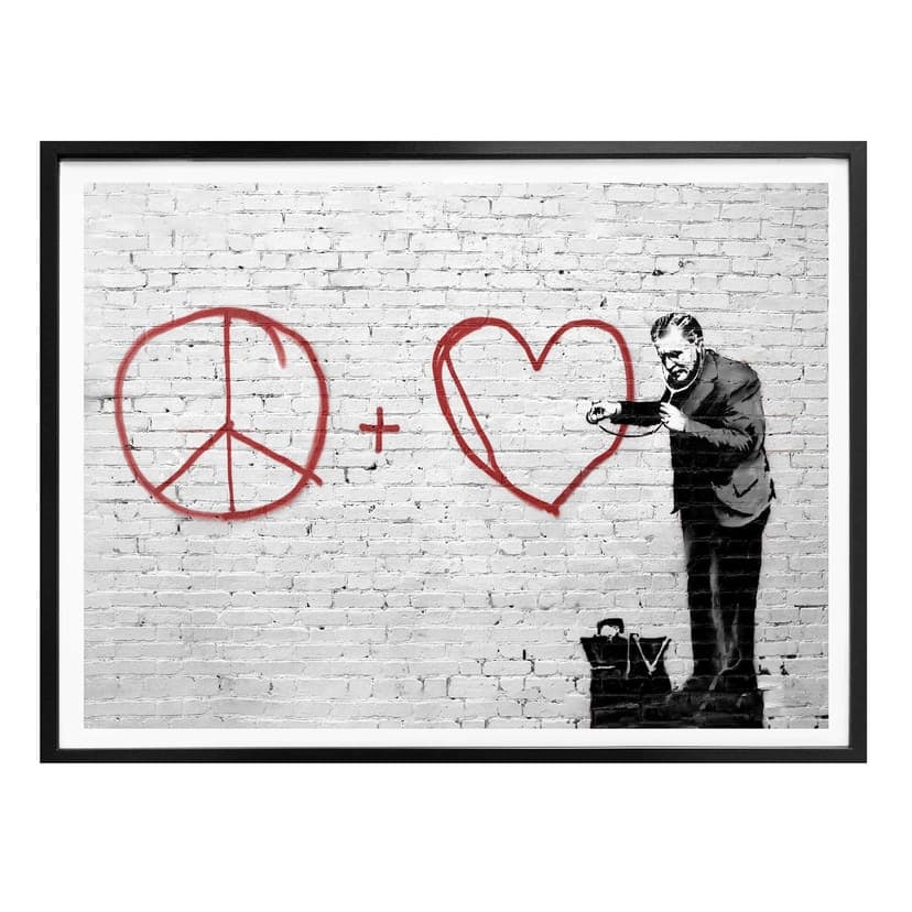 Póster Banksy - Peaceful Hearts Doctor