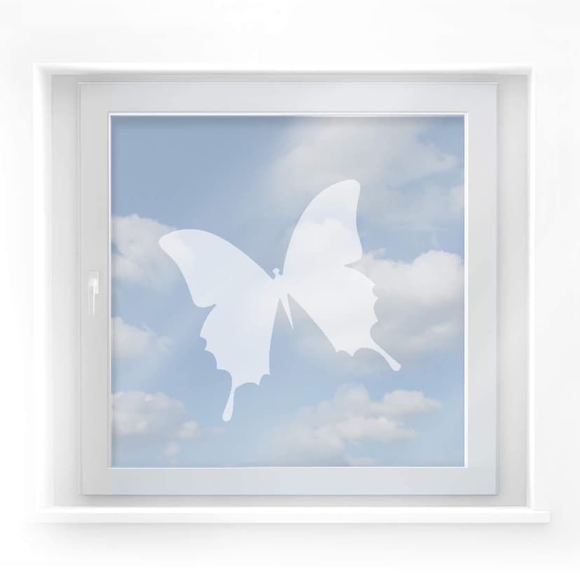 Decoración de ventanas con mariposas